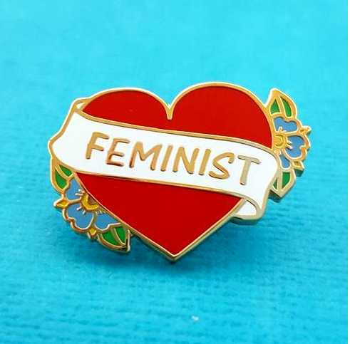 Jubly Umph Lapel Pin • Feminist Heart
