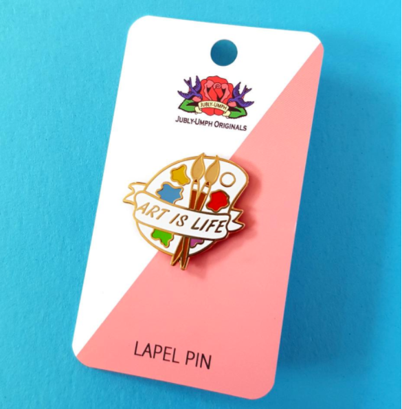Lapel pin • Art is Life • Paint Palette