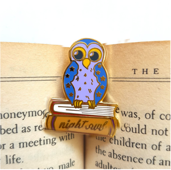 Jubly Umph Lapel Pin • Night Owl Reader