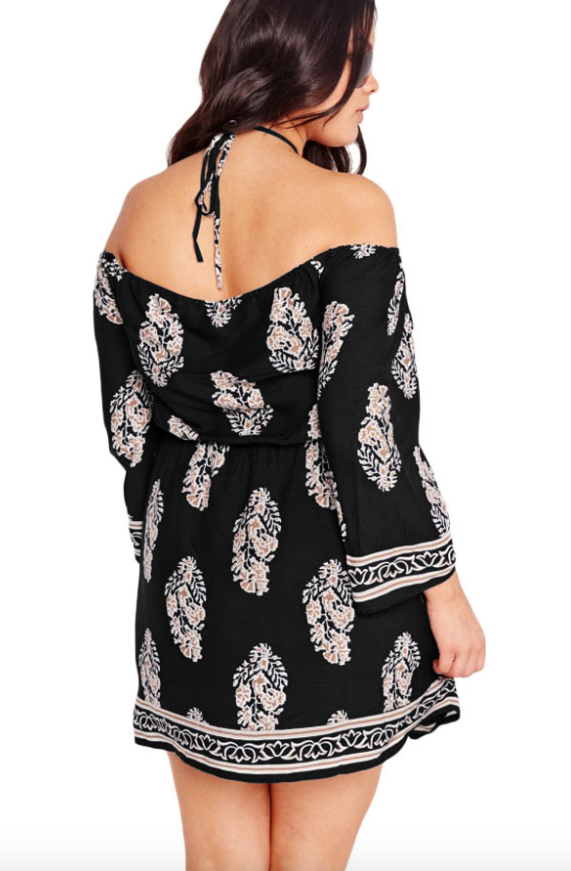 Plus Size • Off Shoulder Floral Boho dress