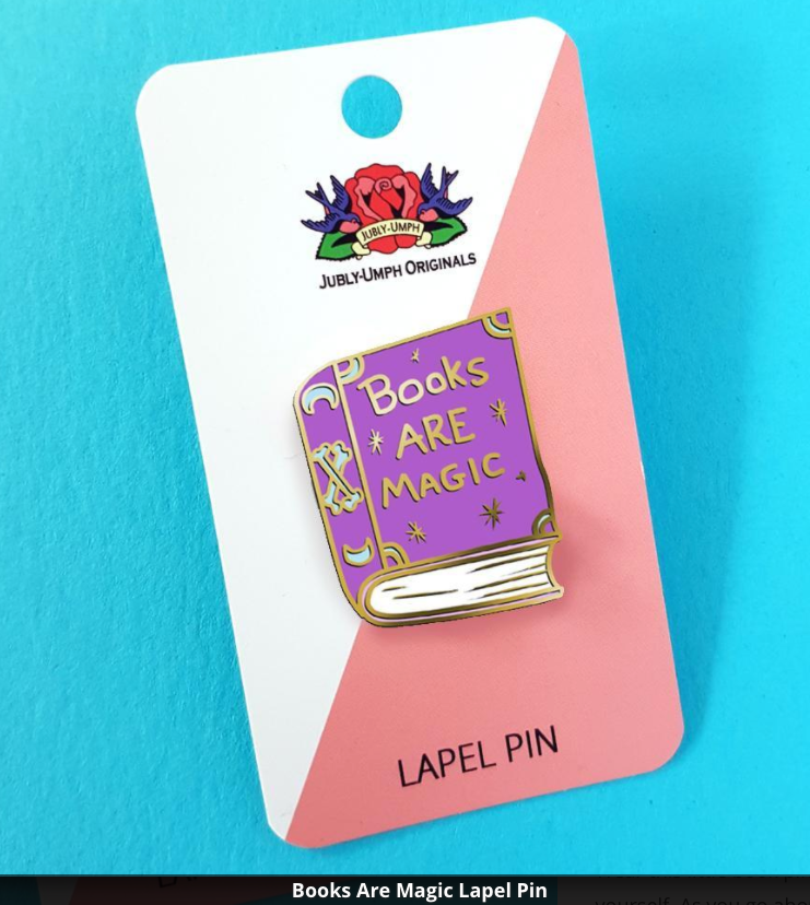 Jubly Umph Lapel Pin • Books are Magic