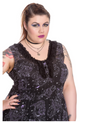 Spin Doctor Plus Size Shadow of Zennor Mini Dress