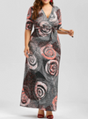 Womens Maxi Dress • Galaxy Print • Plus Size 