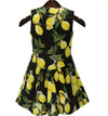 Womens Twin Set Dress • Lemon Print • Plus Size 