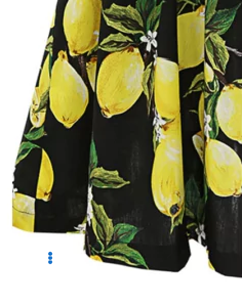 Womens Twin Set Dress Lemon Print Plus Size