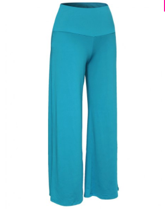 Womens Blue Wide Leg Pants