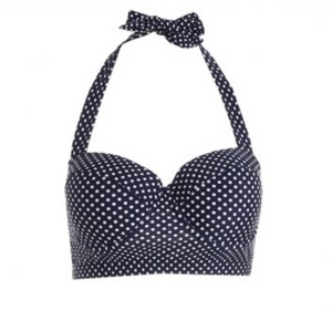 Bathers Plus Size High Waisted Polka Dot Bikini Swimsuit