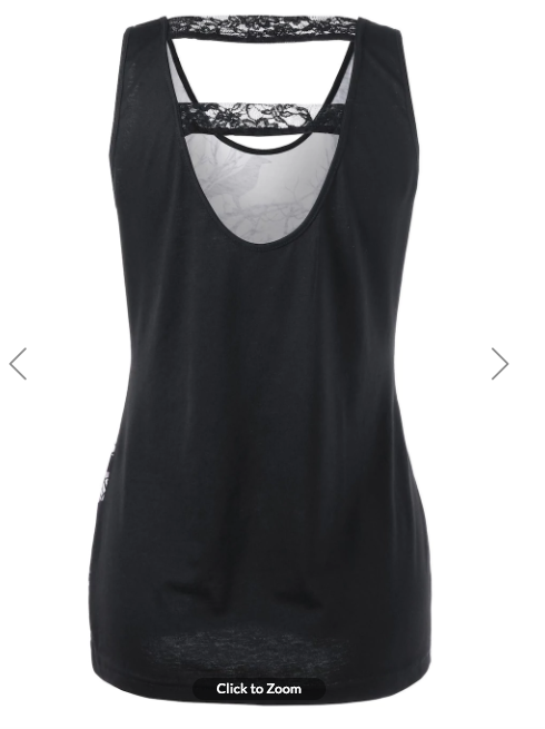 Womens Tank Top • Skull and Tree Print