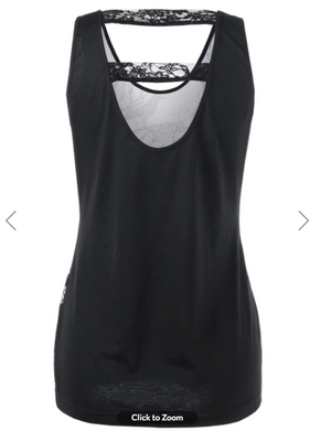 Womens Tank Top • Skull and Tree Print