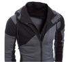 Men's Two Tone Hoodie with Double Zipper