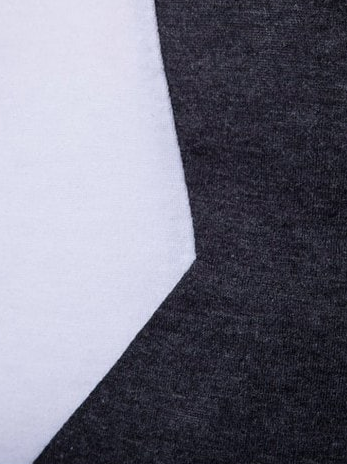 Long Sleeve T-Shirt with Button Detail • Grey and Black