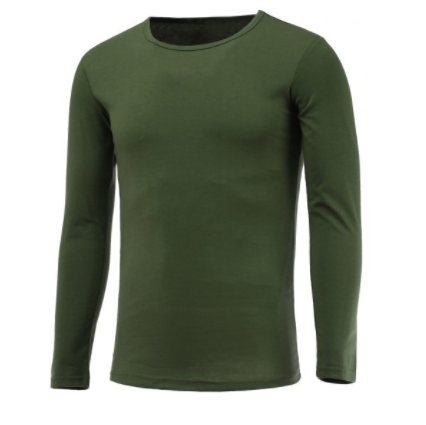 Street wear Crewe Neck Khaki top Khaki Long sleeve t-shirt long sleeve top