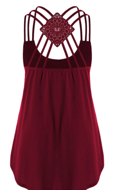 Womens Plus Size • Tank with Criss Cross Back