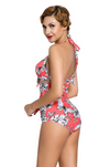 Bathers • Plus Size High Waist Bikini Swimsuit • Floral Print