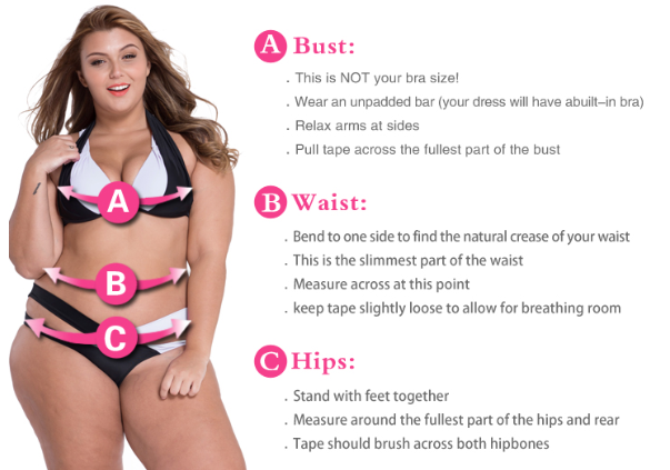 Bathers • Plus Size High Waist Bikini Swimsuit • Rose Print