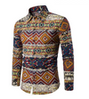 daylesford vintage retro 70s 60s Alt finery Geometric tribal print tribal Casual dress button up Mens shirt Shirt mens