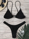 Bathers • Spaghetti Strap Bikini Set • Black