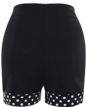 High Waisted Shorts • Polka Dot Trim