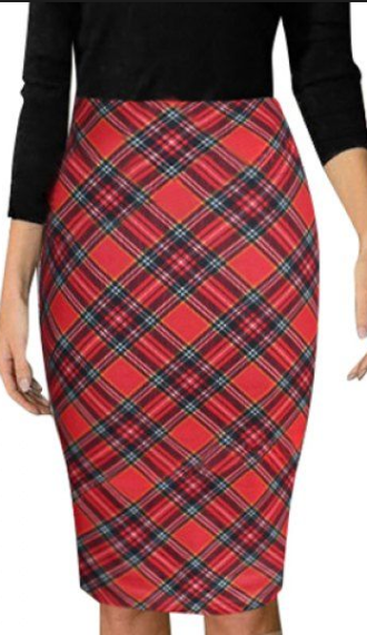 Pencil Skirt • Tartan