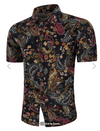 Men's Paisley and Floral Short Sleeve Shirt