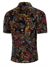 Men's Paisley and Floral Short Sleeve Shirt