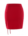Bodycon Lace up Mini Skirt • Red