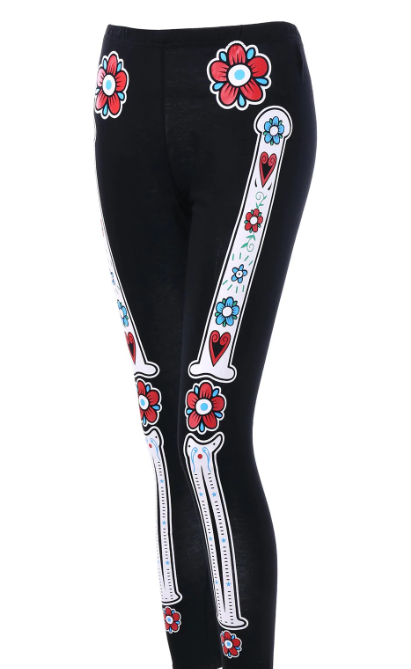 Day of the Dead Skeleton Leggings