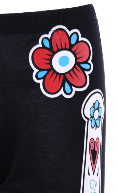 Day of the Dead Skeleton Leggings