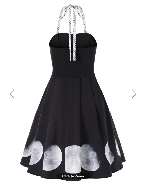 Moon phase dress top