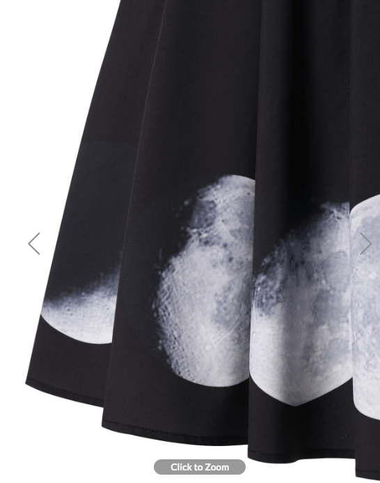 Womens Halter Neck Dress • Moon Phase 