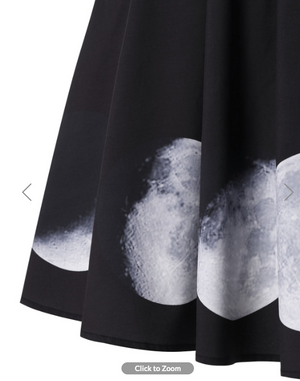 Womens Halter Neck Dress • Moon Phase 