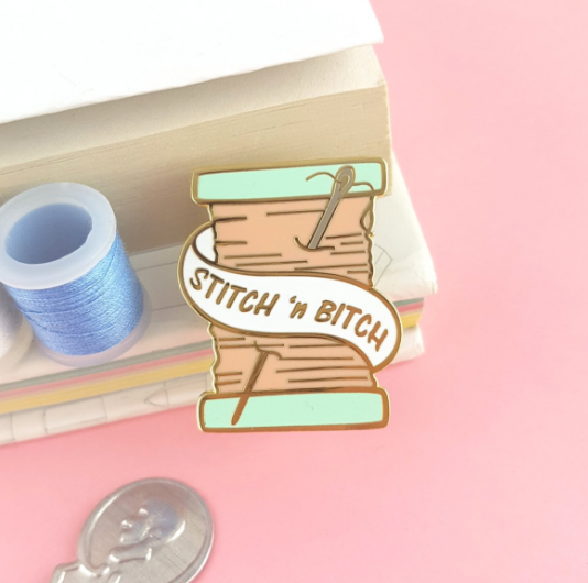 Lapel Pin • Stitch and Bitch