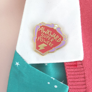 Jubly Umph Lapel Pin • Awkward Super Powers