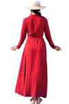 Polka Dot Shirt Dress • Red 