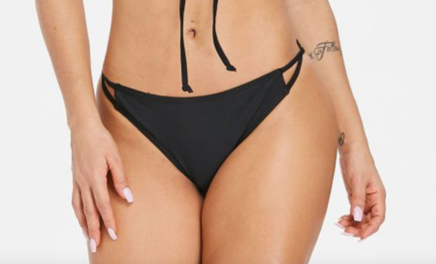 Womens Bathers • Black Lace up Bikini Swimsuit