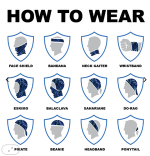Face Shield / Tubular Bandana • Jack-O/ Two Sided