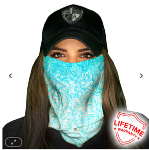 Face Shield/ Tubular Bandana • Tidal Waves