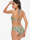 Bathers • One Piece Halterneck Swimsuit • Tropical on Tribal Print