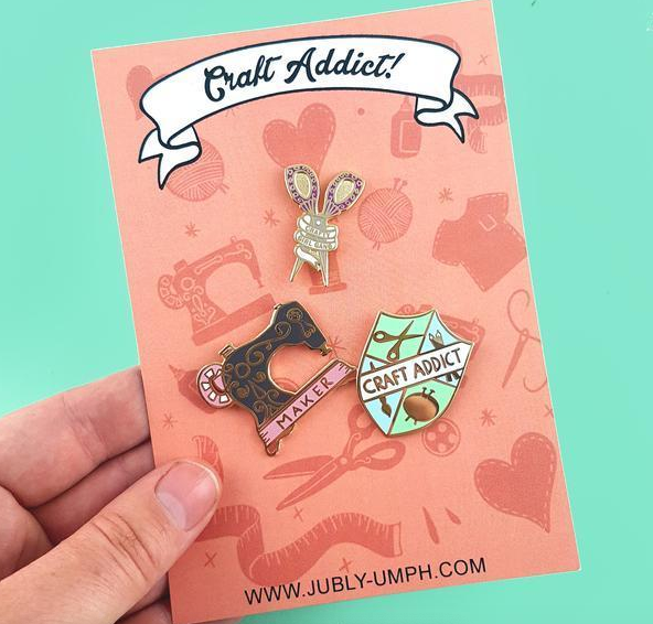 Lapel Pin Set • Craft Addict