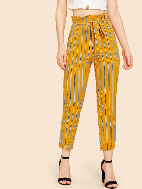 Womens Striped Pants 