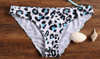 Leopard Print Padded Bikini • Aqua, Black and White