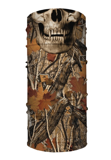 Face Shield / Tubular Bandana • Forest Camo Skull