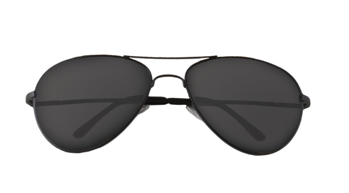 Sunglasses • Black Aviator Style