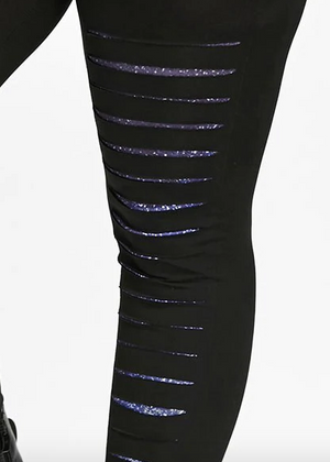 Womens Plus Size Leggings • Slashed Cosmic