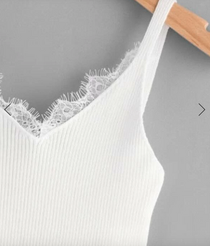 Womens White Cami Tank