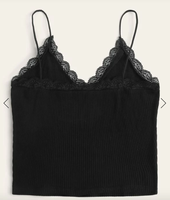 Womens Black Cami Tank