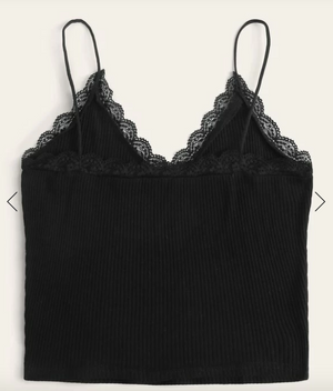 Womens Black Cami Tank