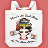 Jubly Umph Tote Bag • There's No Such Thing as Too Many Books