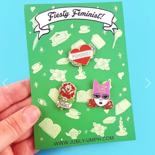 Jubly Umph Lapel Pin Set • Fiesty Feminist