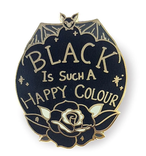 Jubly Umph Lapel Pin • Black Is Such A Happy Colour